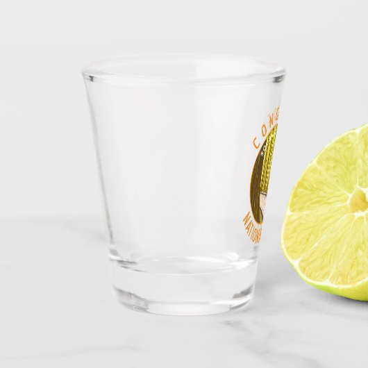 コンガリーナショナルパークレトロ動揺してサークル ショットグラス (左)