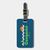 コンガリーナショナルパークレトロ ラゲッジタグ (正面縦)