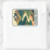 コンガリーリバーサウスカロライナ色 長方形シール (バッグ)