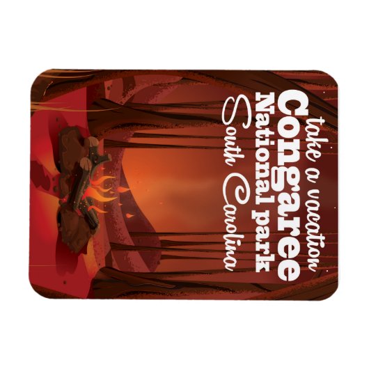 コンガリー国立公園旅行ポスター マグネット (横)