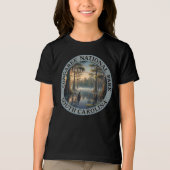 コンガレリー国立公園 サウスカロライナ州 トライブレンドTシャツ (正面)