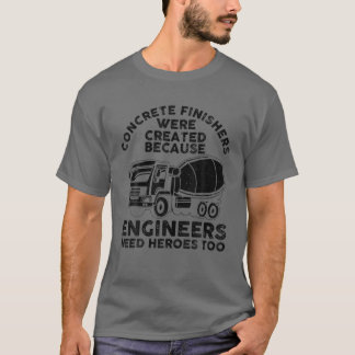 コンクおもしろいリットフィニッシャデザイン男性へパパコンクリート Tシャツ
