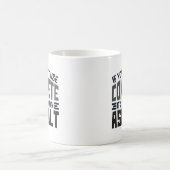 コンクもしリートを使わないワンアスファルトだ コーヒーマグカップ (中央)