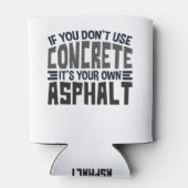 コンクもしリートを使わないワンアスファルトだ 缶クーラー (裏面)