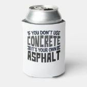 コンクもしリートを使わないワンアスファルトだ 缶クーラー (缶裏面)