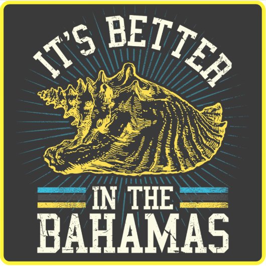 コンクバケーションバハマステッカークルーズバハマ シール (正面)