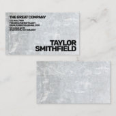 コンクモダンリットストーンシンプルビジネスカード 名刺 (正面/裏面)