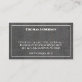 コンクモダンリットホワイトとダークグレー 名刺 (裏面)