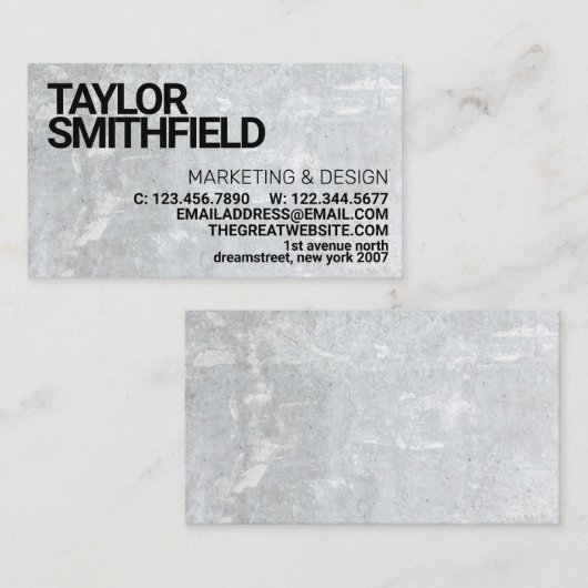 コンクモダン企業のリートヴィンテージ名刺 名刺 (正面/裏面)