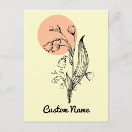 コンクリュージョン 5月誕生花 ミニマル ポストカード