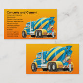 コンクリートおよびコンクリートミキサー車のカスタムの建築 名刺 (正面/裏面)