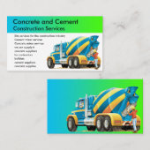 コンクリートおよびコンクリートミキサー車の名刺 名刺 (正面/裏面)