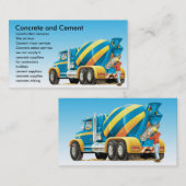 コンクリートおよびコンクリートミキサー車の名刺 名刺 (正面/裏面)