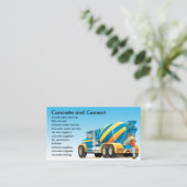 コンクリートおよびコンクリートミキサー車の名刺 名刺 (スタンド正面)