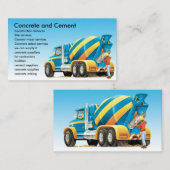 コンクリートおよびコンクリートミキサー車の名刺 名刺 (正面/裏面)