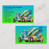 コンクリートおよびコンクリートミキサー車の名刺 名刺 (正面/裏面)