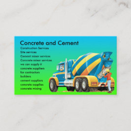コンクリートおよびコンクリートミキサー車の名刺 名刺