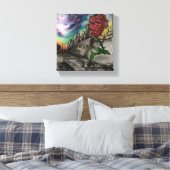 コンクリートから育ったバラ キャンバスプリント (インサイチュ (寝室))