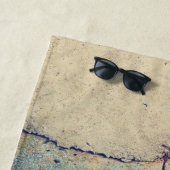 コンクリートかわいらしビーチタオルのお尻バラ ビーチタオル (インサイチュ)