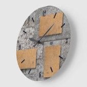コンクリートでアート、抽象芸術の壁時計 ラージ壁時計 (傾斜)