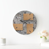 コンクリートでアート、抽象芸術の壁時計 ラージ壁時計 (ホーム)