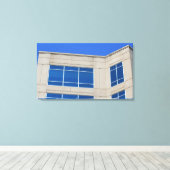 コンクリートとガラス キャンバスプリント (インサイチュ (ウッドフロア))