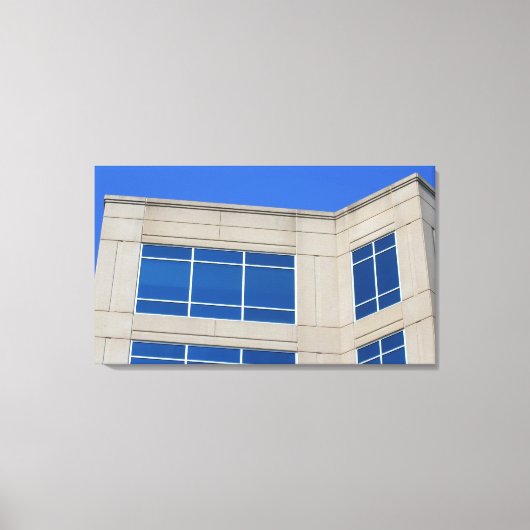 コンクリートとガラス キャンバスプリント (正面)