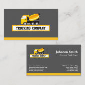 コンクリートとセメントミキサートラック – 建築 名刺 (正面/裏面)