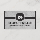 コンクリートとフラットワークの請負業者 名刺 (正面)