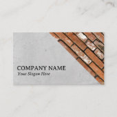 コンクリートとレンガの壁の建築または建築家 名刺 (正面)