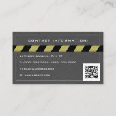 コンクリートと建築ゾーンテープ 名刺 (裏面)