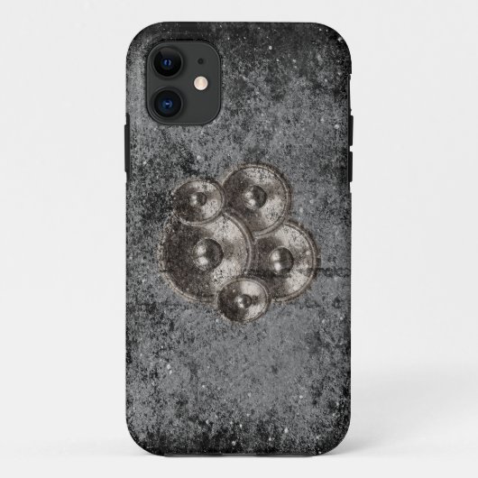 コンクリートの壁に音楽スピーカーを設置 Case-Mate iPhoneケース (裏面)