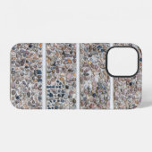 コンクリートの小石の壁 iPhoneケース (裏面横)