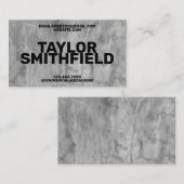 コンクリートはっきりした型シンプルプロフェッショナル 名刺 (正面/裏面)