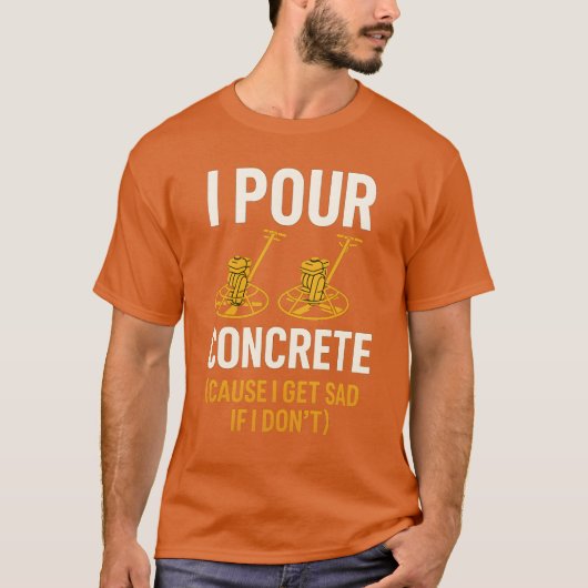 コンクリートを注ぐ Tシャツ (正面)