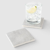 コンクリートグレーの石壁のテクスチャパターン ストーンコースター (横)