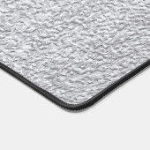 コンクリートグレーの石壁のテクスチャパターン デスクマット (コーナー)