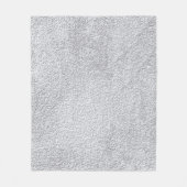 コンクリートグレーの石壁のテクスチャパターン フリースブランケット (正面)