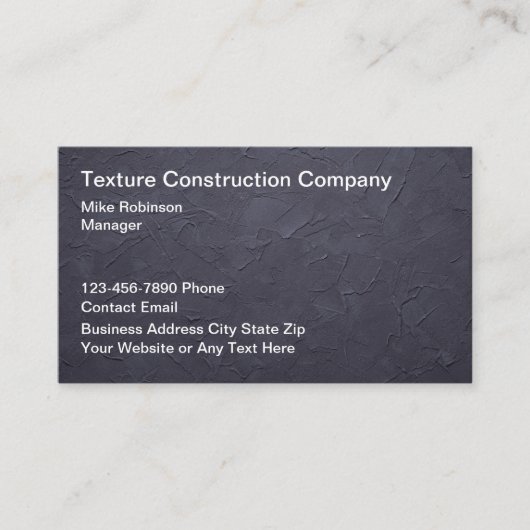 コンクリートスタッコウォール建築名刺 名刺 (正面)