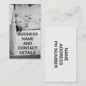 コンクリートステップの雑草名刺 名刺 (正面/裏面)
