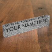 コンクリートスラブv.2 (建築質)の~ デスクネームプレート (側面)