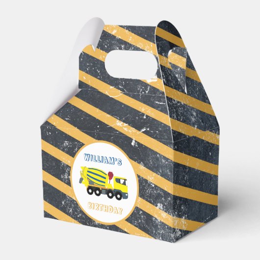 コンクリートセメントトラック建築トラック誕生日 フェイバーボックス (正面サイド)