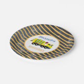 コンクリートセメントトラック建築トラック誕生日 ペーパープレート (アングル)