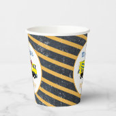 コンクリートセメントトラック建築トラック誕生日 紙コップ (左)