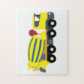 コンクリートセメントトラック建築トラック ジグソーパズル (縦)