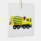 コンクリートセメントトラック建築トラック セラミックオーナメント (右)