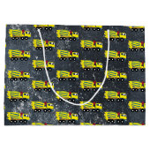 コンクリートセメントトラック建築トラック ラージペーパーバッグ (裏面)