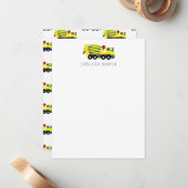 コンクリートセメントトラック建設子供子供用 ノートカード (正面/裏面インサイチュ)