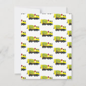 コンクリートセメントトラック建設子供子供用 ノートカード (裏面)