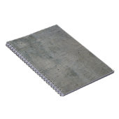 コンクリートセメント壁のグレーテクスチャ ノートブック (右側)